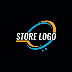 ecommerce online store logo design vector