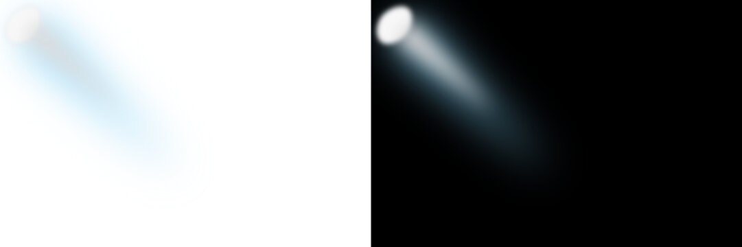 glowing light beam isolated on transparent background, bright shining ray effect with sparkle glow and flare streak, realistic energy line for overlay, futuristic illumination element for design