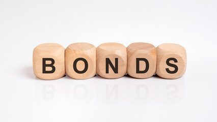 Wooden cubes spelling 