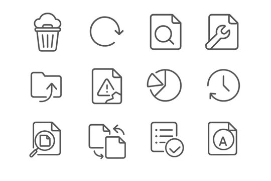 Icons button vector deleted undo cloud bin file data icon restore recovery