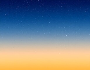 Fototapeta premium Starry night sky, gradient sunset