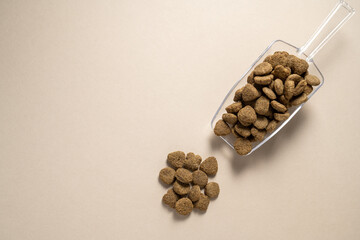 Pet food. Dry cat food. Nutrition for pets