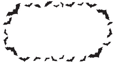Obraz premium halloween border frame vector