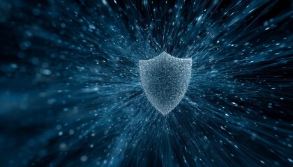 Abstract Shield Concept of Protection and Security