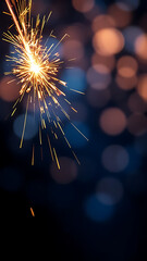 Captivating Sparkler Display on a Festive Backdrop A Symphony of Light and Celebration