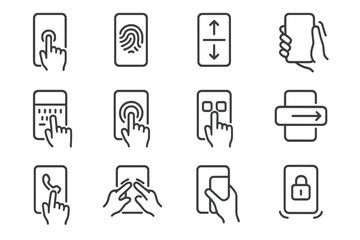 Tag photo symbol scroll touchscreen touch vector icon mobile haptics ui keyboard