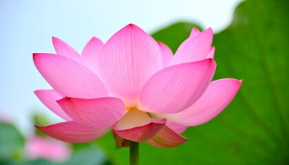 Obraz premium Pink Lotus Flower Bloom Closeup. (2)