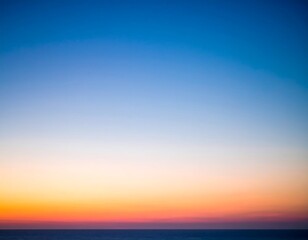 Sunset sky over ocean