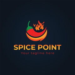 Spicy Food Restaurant Logo vector design