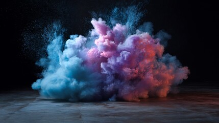 Color powder explosion lifestyle photography design concept inspiration background stylish composition detail creative abstract art