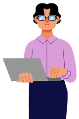 노트북을 든 남자