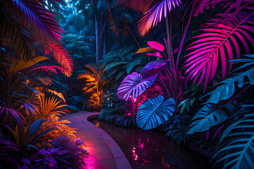 Illustration Image, podium, and background image 