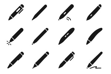 Micro smart tip stylus futuristic pen icon drawing vector ergonomic