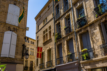 Dans les rues de Pézenas cité de Molière en France