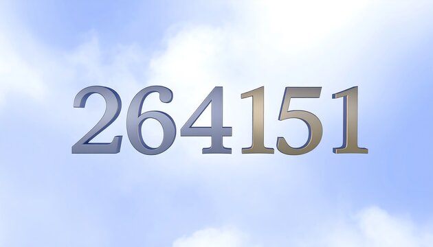 Number 2641511 with Sky Background.