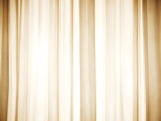 Fototapeta premium Beige Sheer Curtains Light Background Texture
