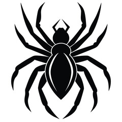 spider silhouette vector art design