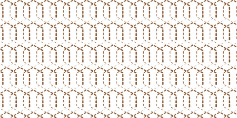 Seamless beige texture pattern of woven burlap with brown rough lines and abstract design