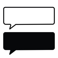 Speech Bubble Icons | Simple Chat Message Bubbles for Design