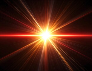 Fototapeta premium Radiant burst of light