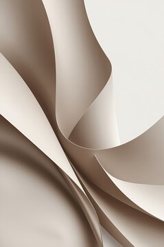 Ideograma abstracto minimalista y sofisticado con l&iacute;neas suaves, curvas fluidas y texturas refinadas en tonos monocrom&aacute;ticos