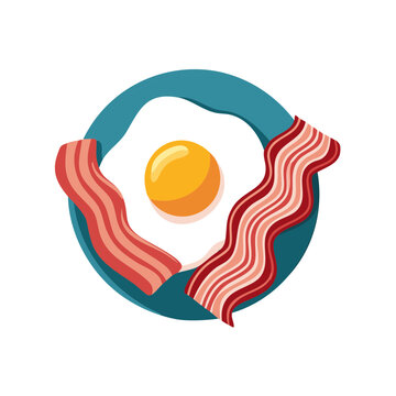 egg, bacon, plate breakfast food clip art preview