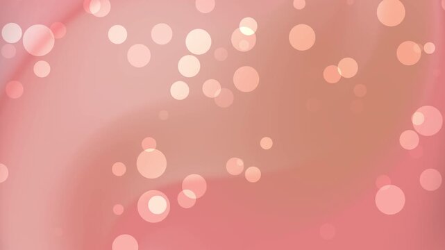 Pink bokeh light circles on a background. Suitable for festive designs like greeting cards, party invitations, or social media posts.