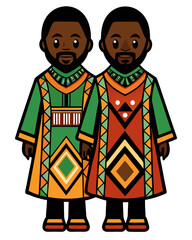 Dashiki Vector Illustration | African Traditional Clothing Design