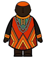 Dashiki Vector Illustration | African Traditional Clothing Design