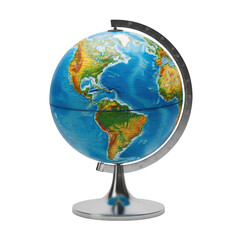 World globe isolated on transparent background