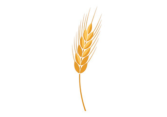 A stylized golden wheat ear stands out against a black background.