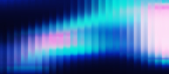 Blue toned light frosted reeded glass effect wallpaper. Corrugated glass trendy texture. Ribbed glass background. Striped blurry surface overlay. Banner for web, website header or print design