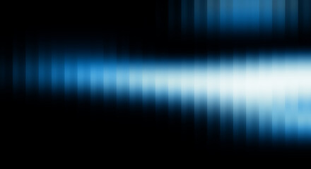 Blue black iridescent ribbed glass background modern trendy abstract pattern and overlay of light highlights.The ribbed texture of the glass. Futuristic and tech style banner background