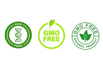 Set of stamps GMO free 