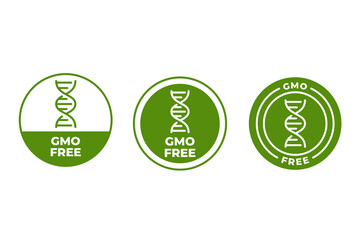 Set of stamps GMO free 