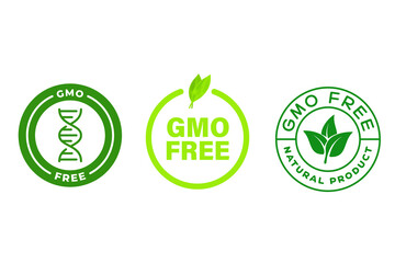 Set of stamps GMO free 