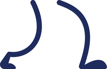 Funny running legs vector illustration