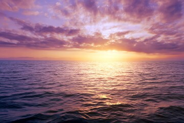 Obraz premium Ocean horizon at dusk