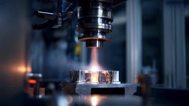 Medium frame capturing the hydrogen engine block midignition in lean burn mode on a dyno stand emphasizing detailed mechanical parts while exterior lab environment is gently out of