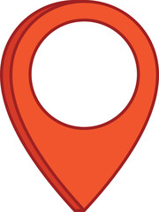 Navigation pin mark vector illustration