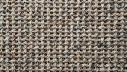 A close-up view reveals the detailed weaving patterns of a fabric made from natural fibers. The muted color palette includes shades of brown and beige, ideal for crafting or design projects