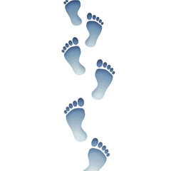 Follow the path to success with these symbolic footprints, perfect for guidance, progress, and direction in life's journey and achieving goals