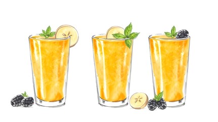 Fototapeta premium fresh vegetable juice