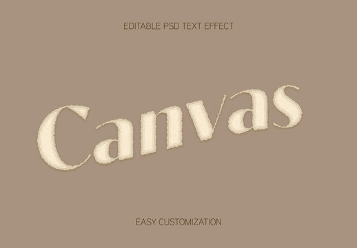 Soft Flat Font Beige Text Effect Rough Bold