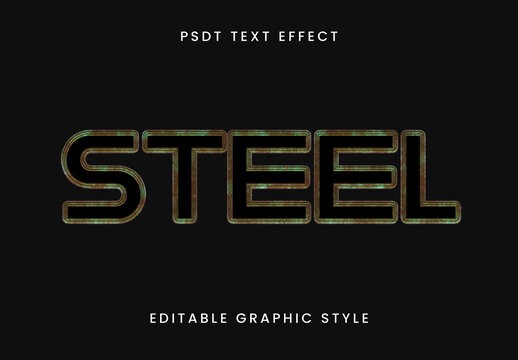 Green And Purple Glowing Grunge Font Decorative Creepy Text Effect