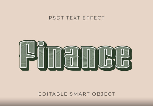 Green Currency Font Finance Vintage Bold Text Effect