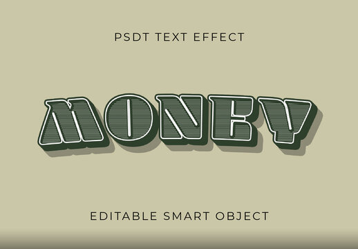 Green Currency Money Stripe Bold Text Effect