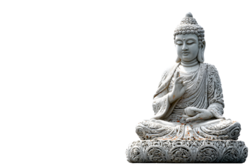 Buddha statue isolated on transparent background. PN, 