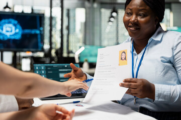 Professional hiring staff integrates neural networks tools into the recruitment process, using machine learning to assist in selecting candidates based on profile data and interview feedback.