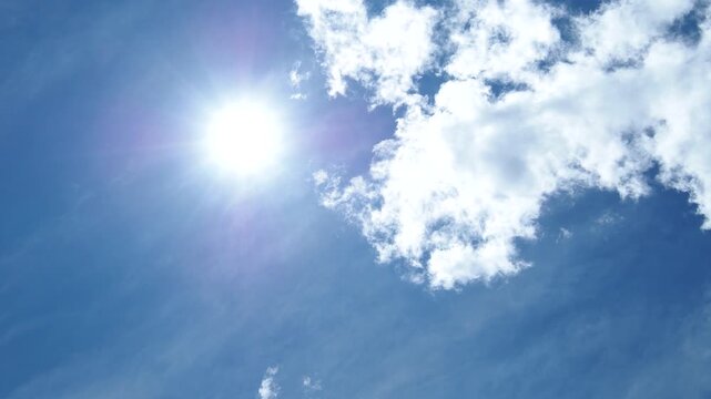 太陽と雲　タイムラプス　8月